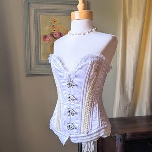 Spectacular White Renaissance Corset L
